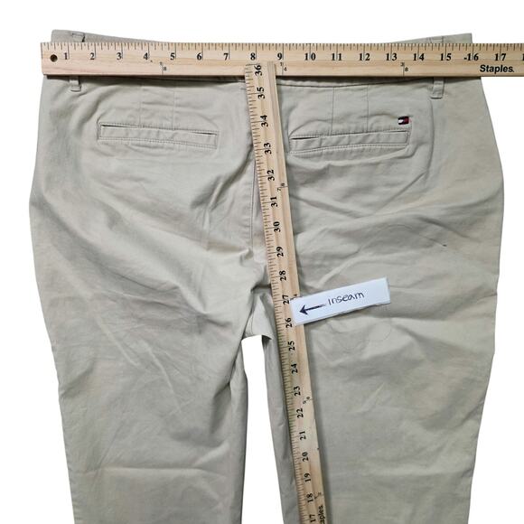 Tommy Hilfiger Pants Women’s Size 10 Khaki Chino Cotton-Blend - Picture 6 of 8